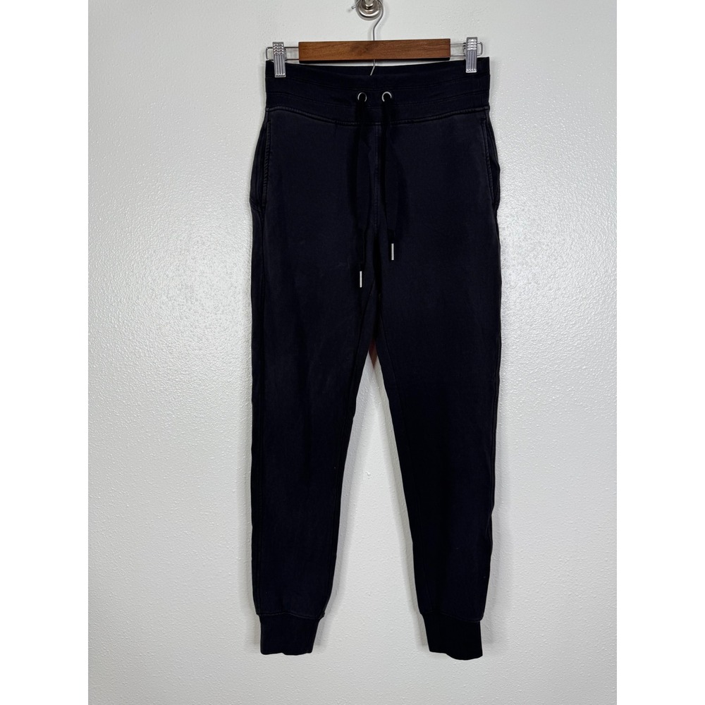 Athleta Balance Jogger Womens XXS Black Fleece Lined Tapered Sweatpants